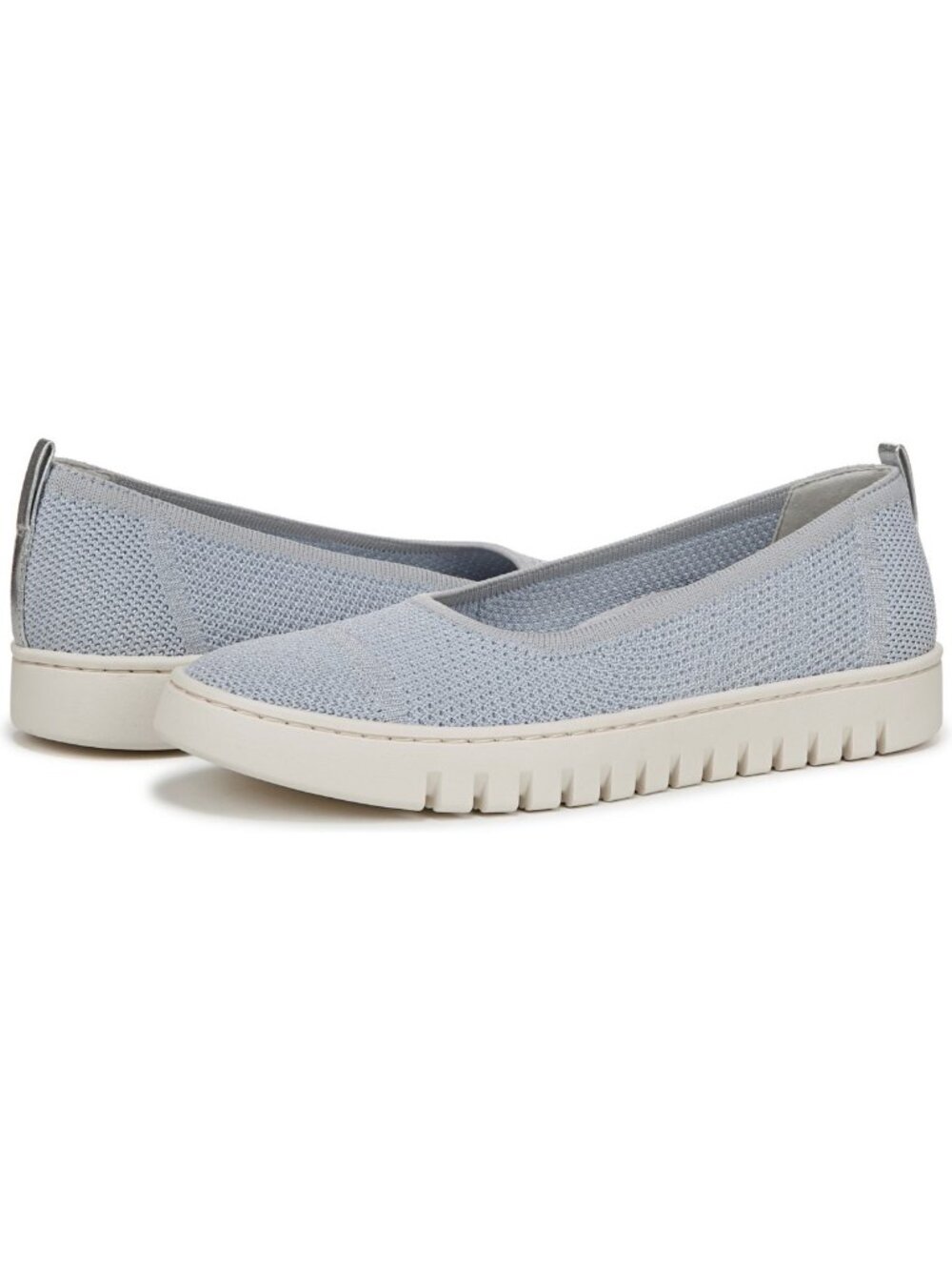 Vionic Light Blue Knit Slip-On Flats - Picture 2 of 11